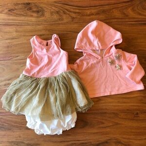 Pastourelle by Pippa & Julie Peach & Gold Outfit